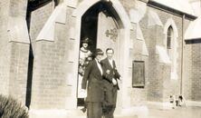 Christ Church Anglican Church - Previous Building 12-05-1924 - Photograph of a website photographers Grandparents Wedding